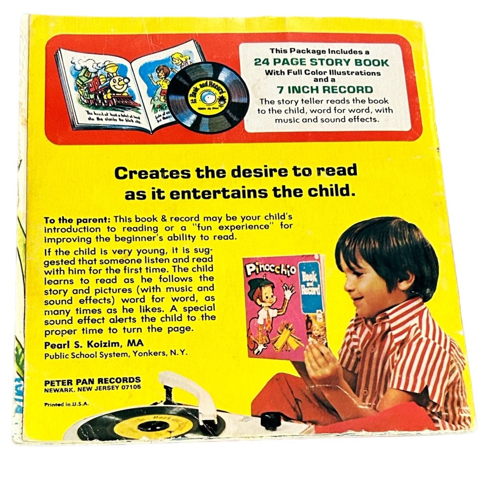 Vintage Peter Pan The Ugly Duckling Read Along Book & Vinyl Record. - Picture 4 of 4